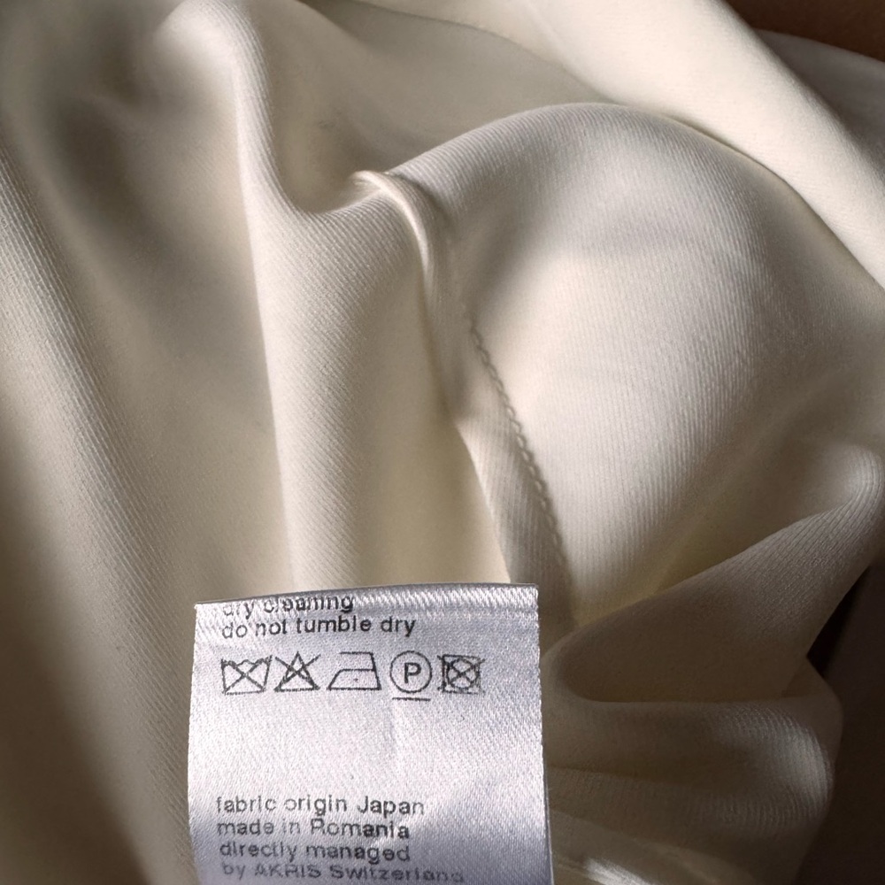 Akris punto Cream off white Blazer Vest double breasted side slits designer belt - Picture 12 of 13